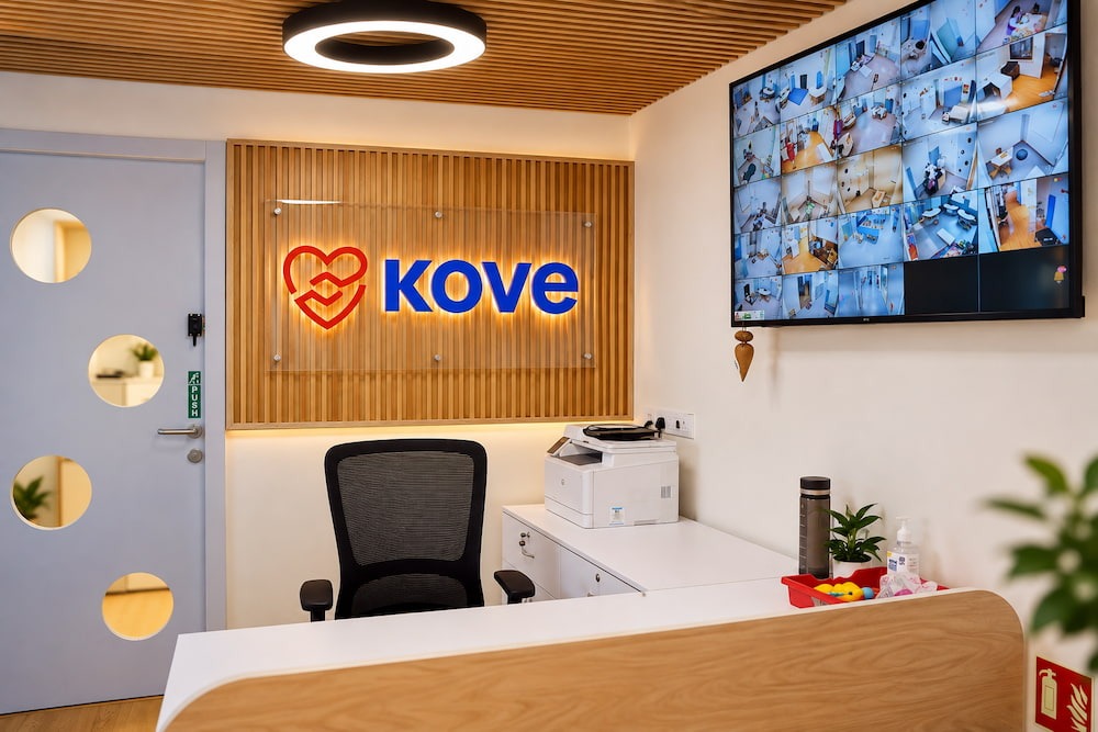 Child receiving supportive therapy at Kove